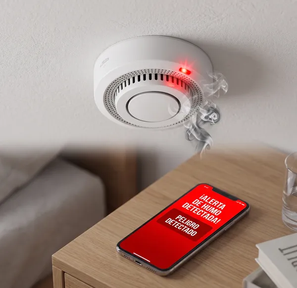 Sensor de humo inteligente